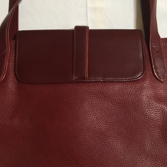 Must De Cartier Paris Maroon/Wine Leather Bag - Picture 4 of 8